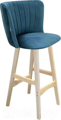 Стул барный Sheffilton SHT-ST36-1/S65 (тихий океан/прозрачный лак) - фото