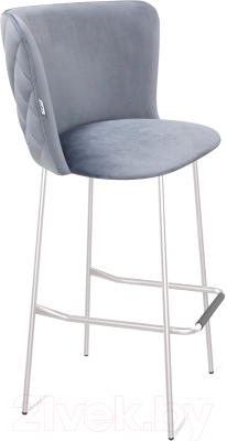Стул барный Sheffilton SHT-ST36-3/S29 (нейтральный серый/хром/лак) - фото