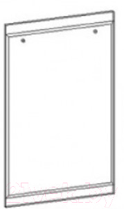 Зеркало Памир Италия 600 (дуб сонома)