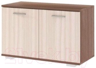 Тумба в прихожую Памир Италия О-800 (ясень шимо темный/ясень шимо светлый) - фото