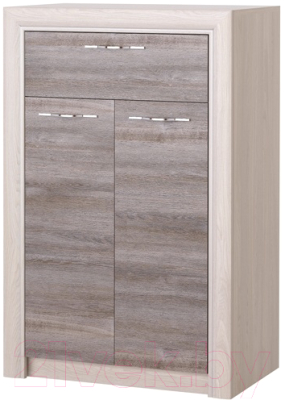 Тумба Памир Октава комбинированная (дуб клабхаус серый) - фото