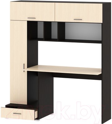 Компьютерный стол Памир ПКС-1 (венге/дуб белфорт) - фото