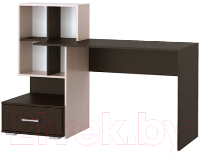 Письменный стол Памир ПКС-10 (венге/дуб белфорт) - фото