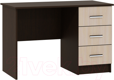 Письменный стол Памир ПКС-3 (венге/дуб белфорт) - фото