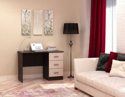 Письменный стол Памир ПКС-3 (венге/дуб белфорт)