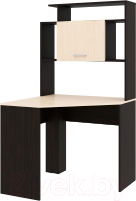 Письменный стол Памир ПКС-8 угловой (венге/дуб белфорт) - фото