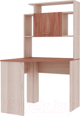 Письменный стол Памир ПКС-8 угловой (ясень шимо темный/ясень шимо светлый) - фото