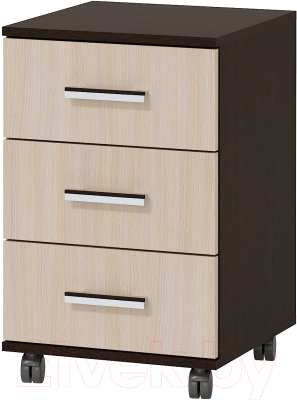 Тумба Памир ПКС-9 выкатная для стола (венге/дуб белфорт) - фото