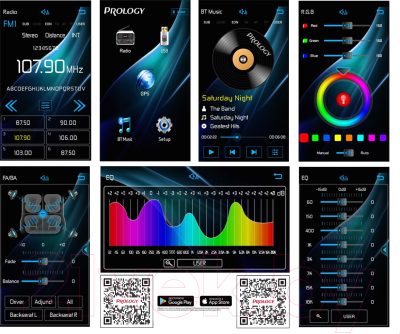 Бездисковая автомагнитола Prology CMX-240