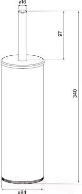 Ершик для унитаза IDDIS BRUBR0i47