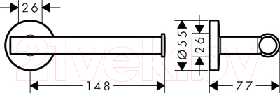 Держатель для туалетной бумаги Hansgrohe Logis 41726000