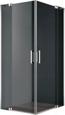 Душевой уголок Cezares SLIDER-AH-2-70/80-90/100-GRIGIO-Cr - фото