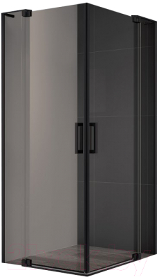 Душевой уголок Cezares SLIDER-AH-2-70/80-100/110-BR-NERO - фото