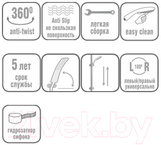 Душевая кабина RIVER Tana 90x90 Б/К