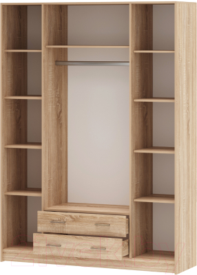 Шкаф Памир Беатрис Квадро (дуб сонома/белый глянец)