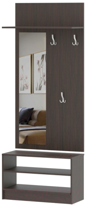 Секция в прихожую Памир ПВ-4 (венге/дуб белфорт) - фото