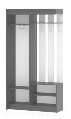 Секция в прихожую Памир ПВ-5 (ясень шимо темный/ясень шимо светлый)