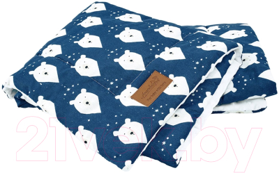 Плед для малышей Amarobaby Растем вместе Белые медведи / AMARO-62RV-BM