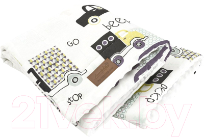 Плед для малышей Amarobaby Растем вместе Город / AMARO-62RV-Gd - фото