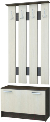 Секция в прихожую Памир ПЛ-2 (венге/дуб белфорт) - фото
