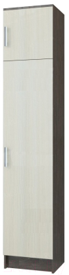 Шкаф-пенал Памир ПЛ-4 2-х створчатый в прихожую (венге/дуб белфорт) - фото