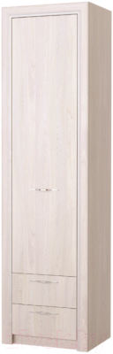 Шкаф-пенал Памир Октава 1С2Я (ясень анкор светлый) - фото