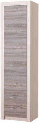 Шкаф-пенал Памир Октава 1С2Я (дуб клабхаус серый) - фото