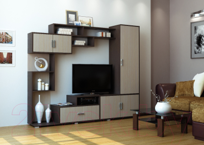 Стенка Памир Пекин (венге/дуб белфорт)