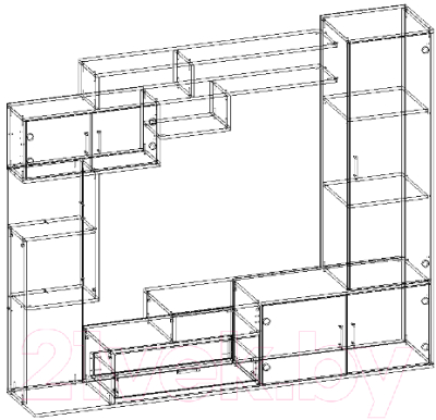 Стенка Памир Пекин (венге/дуб белфорт)