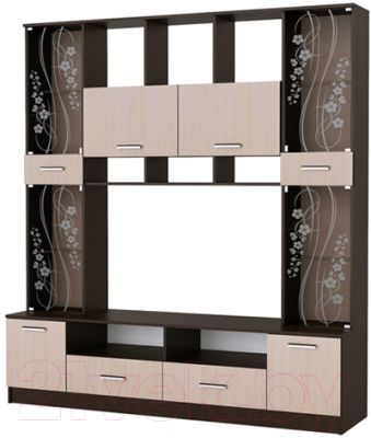 Стенка Памир Сабина СМ-2000 (венге/дуб белфорт) - фото