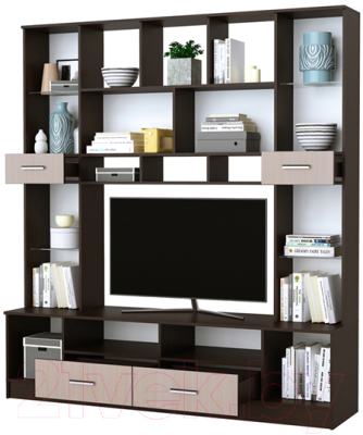 Стенка Памир Сабина СМ-2000 (венге/дуб белфорт)