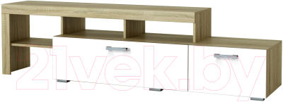 Тумба Памир Соната ТБС-2000 (дуб сонома/белый глянец) - фото