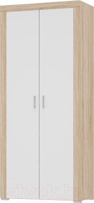 Шкаф Памир Орландо (дуб сонома/белый глянец) - фото
