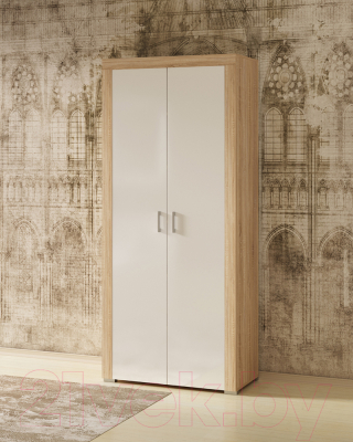 Шкаф Памир Орландо (дуб сонома/белый глянец)