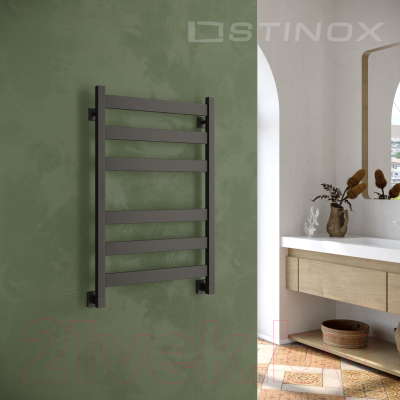 Полотенцесушитель водяной Stinox San Remo 50x80 / san80 Ral 9005