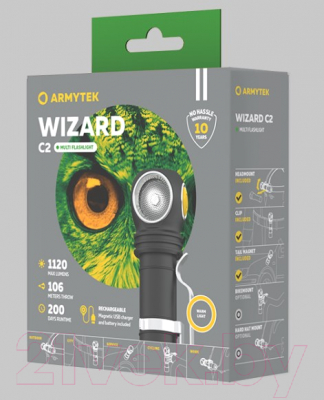 Фонарь Armytek Wizard C2 Magnet / F08901W