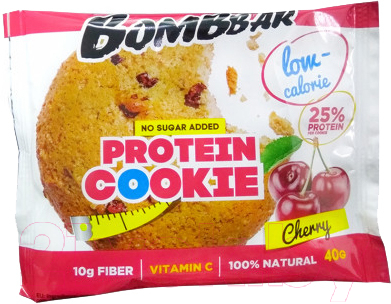 Протеиновое печенье Bombbar Вишня - фото
