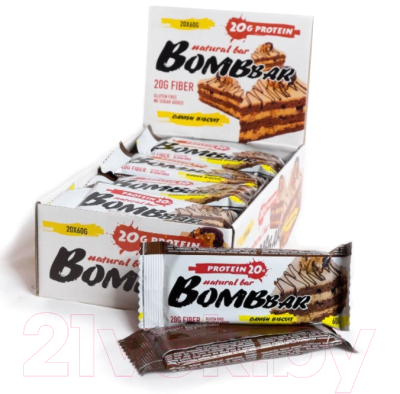 Набор протеиновых батончиков Bombbar Датский бисквит