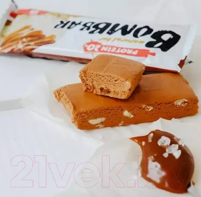 Набор протеиновых батончиков Bombbar Соленая карамель