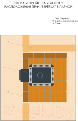 Печь-каменка Березка Оптима 12