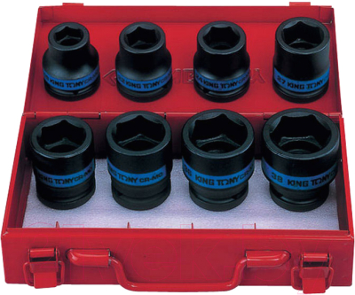 Набор головок слесарных King TONY 6408MP10 - фото