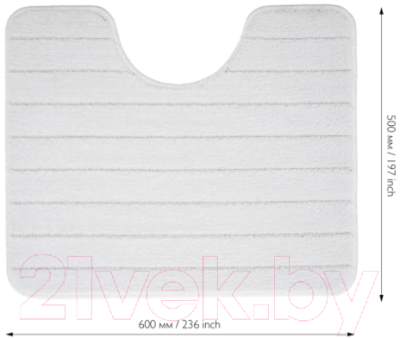 Коврик для туалета FORA FOR-PP-WAV50-60W