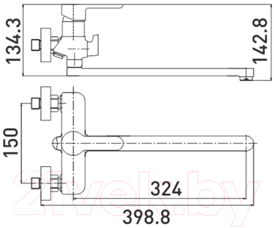 Смеситель Gross Aqua Loft 7121298C-35F