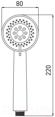 Лейка ручного душа Gross Aqua Optima GA2308