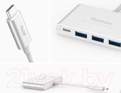 USB-хаб Yoobao YB-H1C3A/C-PD