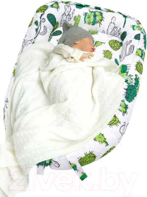 Кокон-гнездышко Amarobaby Little Baby Кактусы