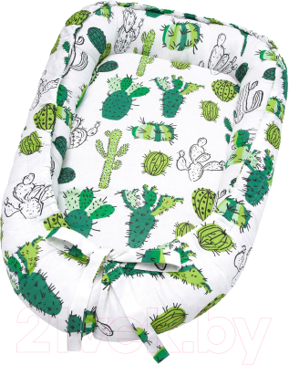 Кокон-гнездышко Amarobaby Little Baby Кактусы