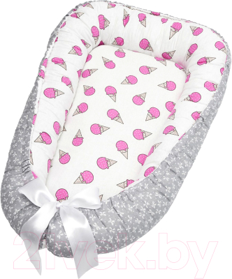 Кокон-гнездышко Amarobaby Little Baby Мороженки