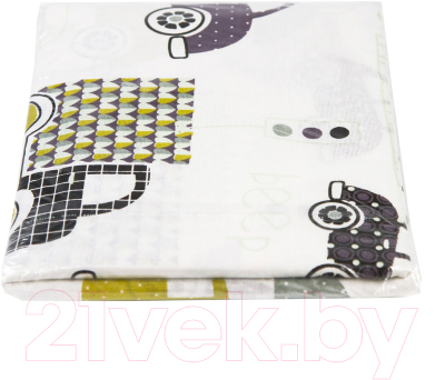 Простыня для малышей Amarobaby Город / AMARO-5103-Gd