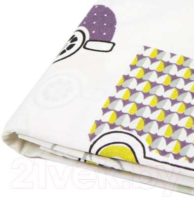 Простыня для малышей Amarobaby Город / AMARO-5103-Gd